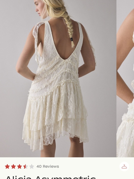 Kimchi Blue Dresses & Skirts - Kimchi Blue Ivory Lace Asymmetrical Tiered Dress